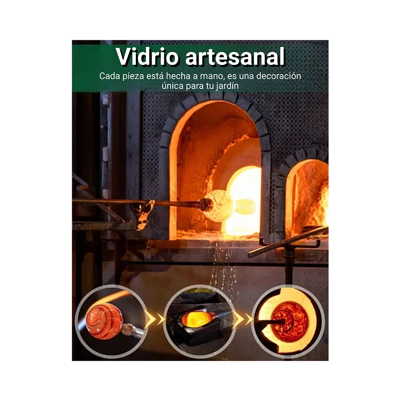 Bebedero Colibríes Aves Colgante Vidrio Soplado A Mano 6