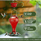 Bebedero De Colibríes Aves Colgante 24 Oz Botella en Vidrio Vintage - Miniatura 6