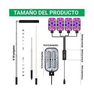 Luces Led Espectro Completo para Cultivo Plantas De Interior
