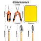 Kit Esencial de Herramientas De Jardinería  con Tapete /Alfombrilla - Miniatura 2