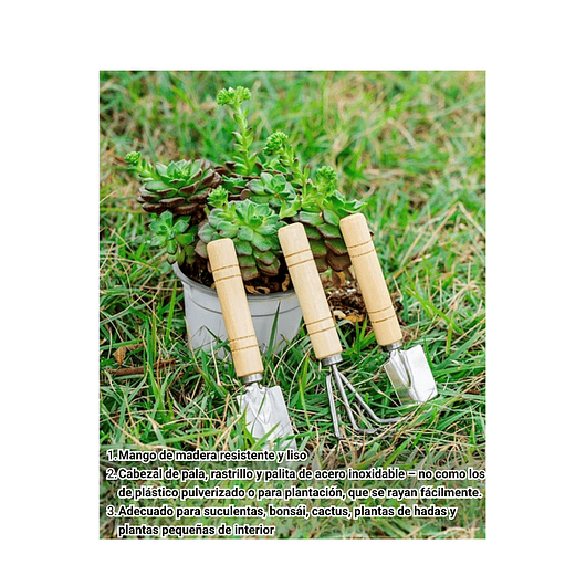 Kit Esencial de Herramientas De Jardinería  con Tapete /Alfombrilla 3