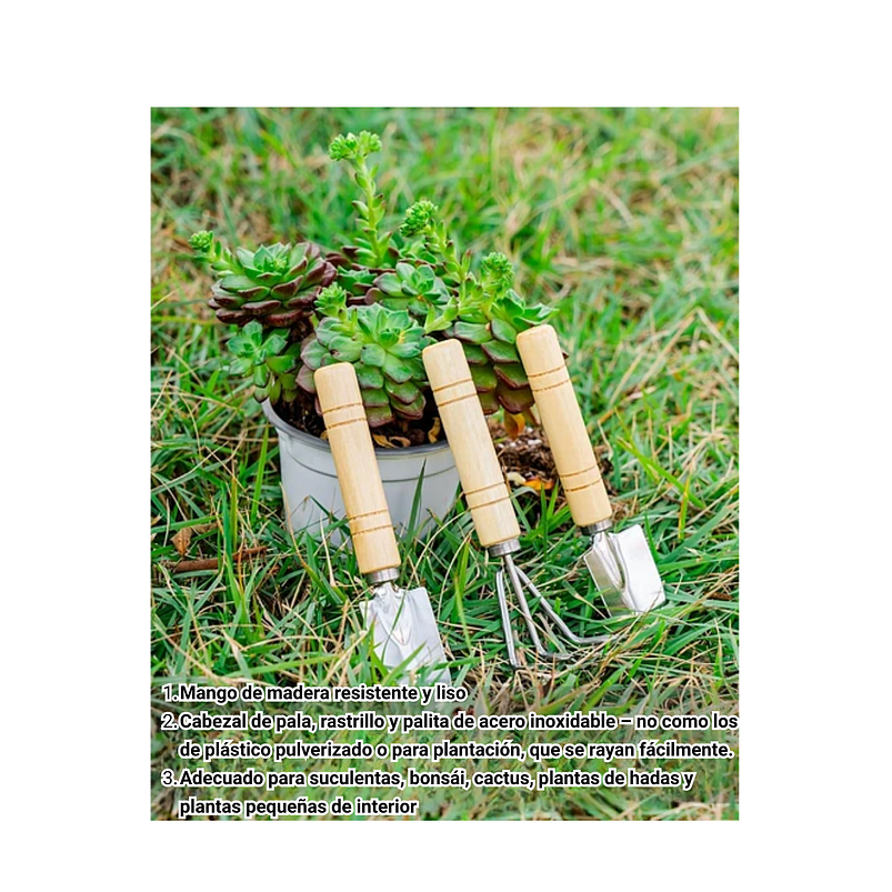 Kit Esencial de Herramientas De Jardinería  con Tapete /Alfombrilla 3