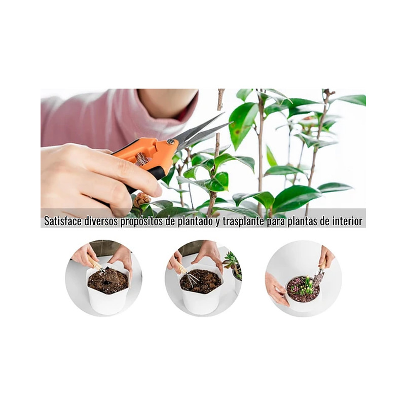 Kit Esencial de Herramientas De Jardinería  con Tapete /Alfombrilla 6