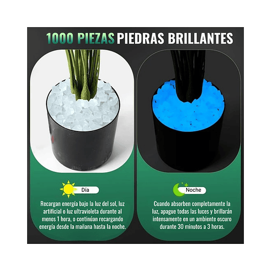 Piedras Luminosas Forma Diamante X1000 Unidades Para Terrarios Acuarios Jardin de Hadas 2