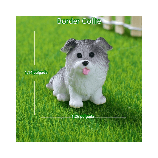 Set Figuras Decorativas de Terrarios Mini Perros en Resina 5