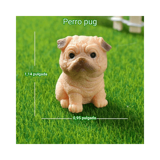 Set Figuras Decorativas de Terrarios Mini Perros en Resina 8