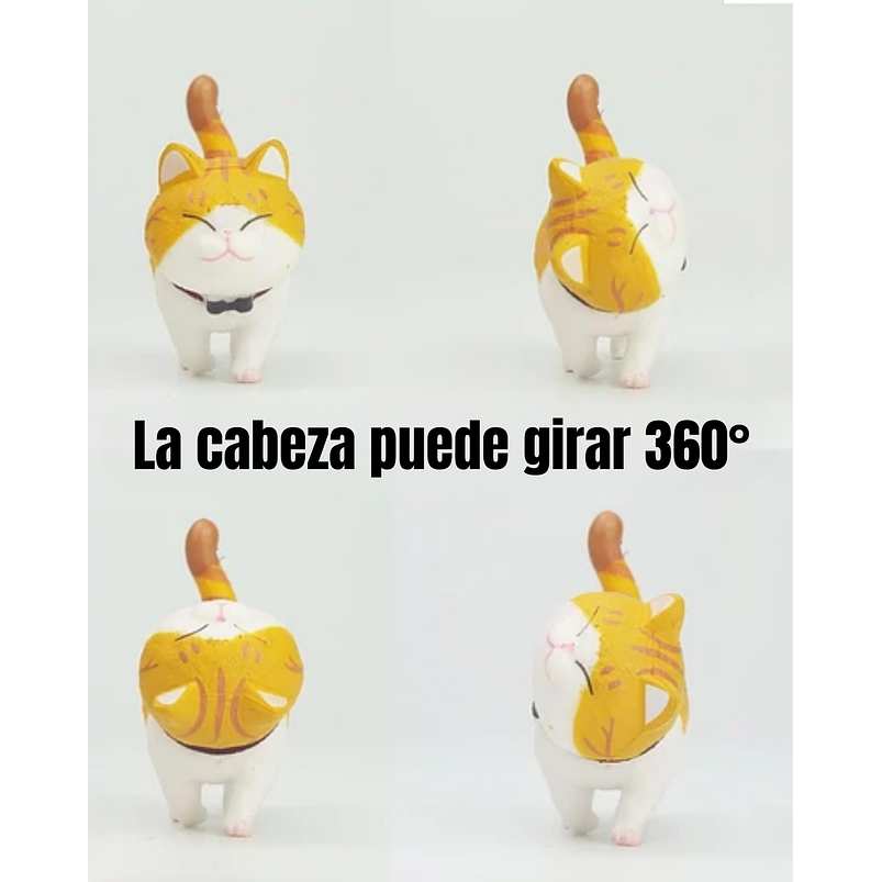 Set Figuras Decorativas De Terrarios Mini Gatos en Resina 3