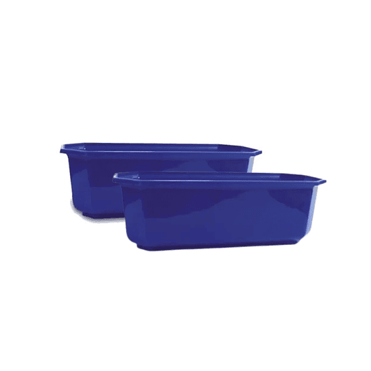 Maceta Plástica Rectangular X2 Und Jardinera X40cm De Largo 1