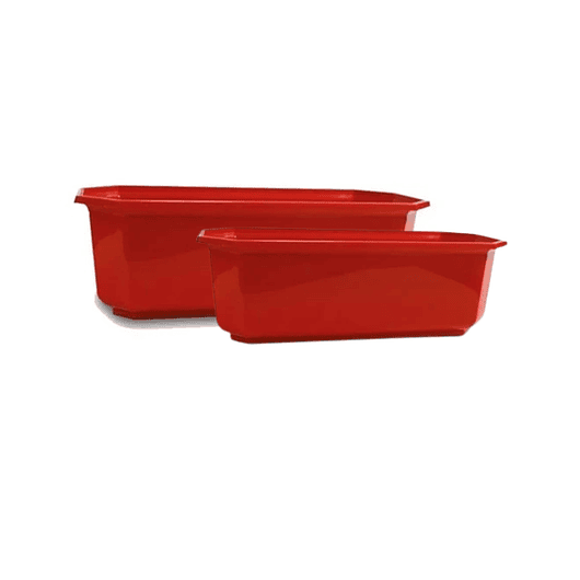 Maceta Plástica Rectangular X2 Und Jardinera X40cm De Largo 5