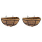 Canasta Plantas Pared X2 Und +nido Coco X40cm Media Luna - Miniatura 1
