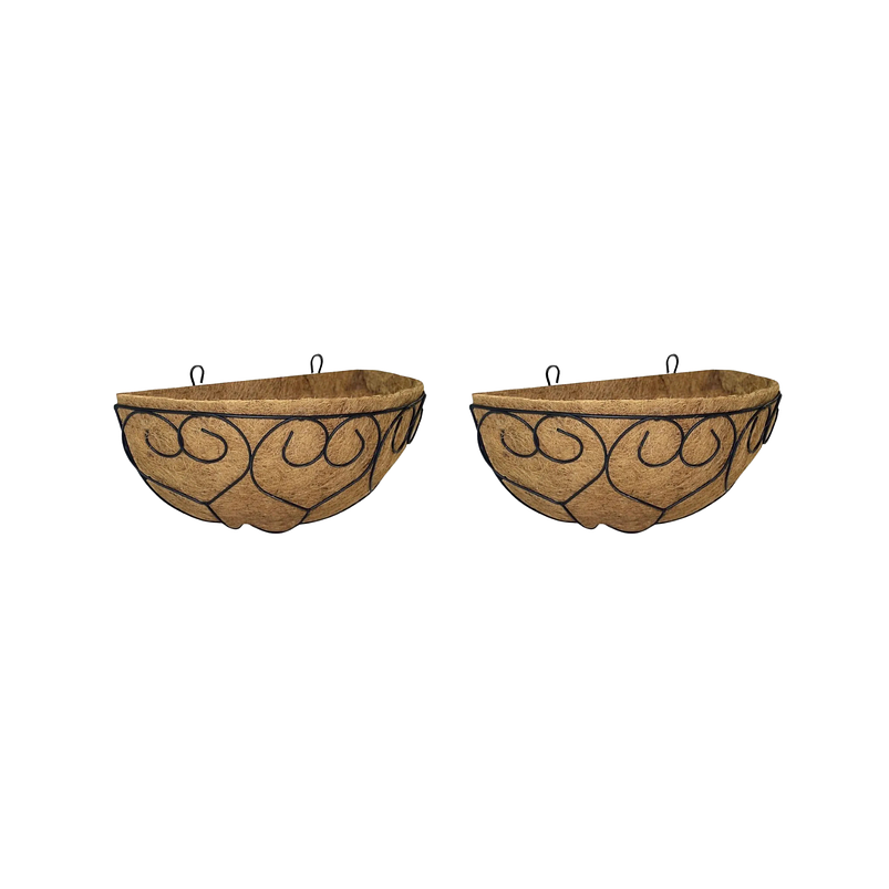 Canasta Plantas Pared x2 Unidades más Nido Coco Corazón x40cm 1