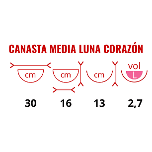 Canasta Plantas Pared X2 Und +nido Coco Corazón X30cm