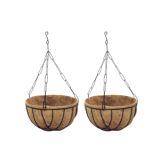 Canasta Colgante Balón X2 Und +nido De Coco X32cm Diam 1