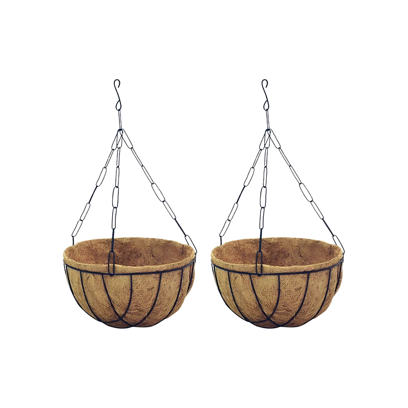 Canasta Colgante Balón x2 Unidades más nido De Coco x32cm Diam 1