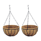 Canasta Colgante Balón X2 Und +nido De Coco X32cm Diam - Miniatura 1