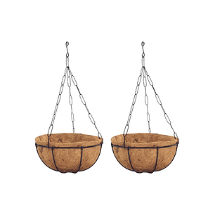 Canasta De Colgar X2 Und +nido De Coco X40cm Diáme Mate