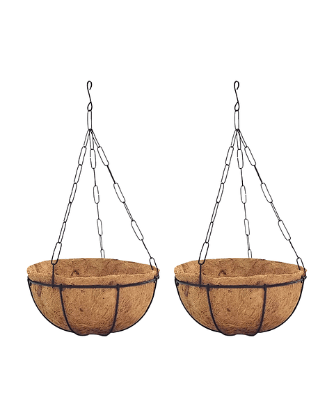 Canasta De Colgar x2 Unidades más nido De Coco x40cm Diáme Mate