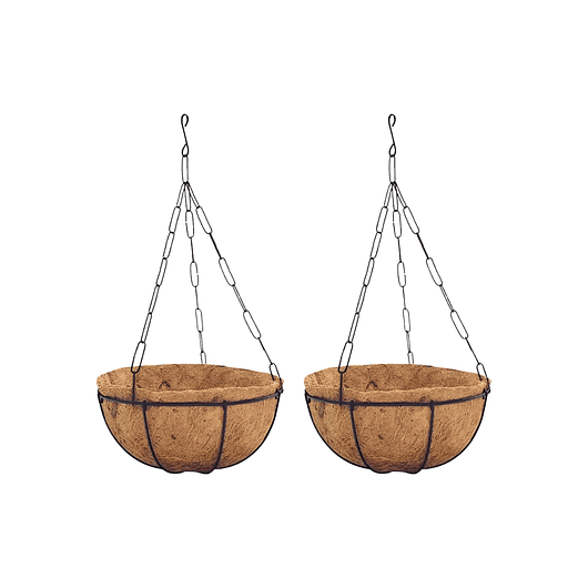 Canasta De Colgar X2 Und +nido De Coco X40cm Diáme Mate 1