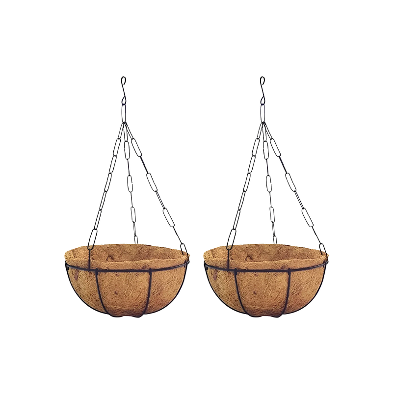Canasta De Colgar x2 Unidades más nido De Coco x40cm Diáme Mate 1