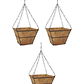 Canasta De Colgar X3 Und + Nido De Coco Cuadrado 18cm - Miniatura 1
