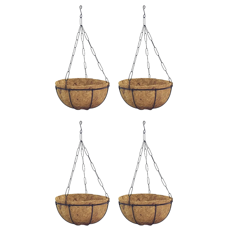 Canasta De Colgar x4 Unidades más nido De Coco x28cm Diámetro 1
