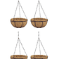 Canasta De Colgar X4 Und +nido De Coco X28cm Diámetro - Miniatura 1