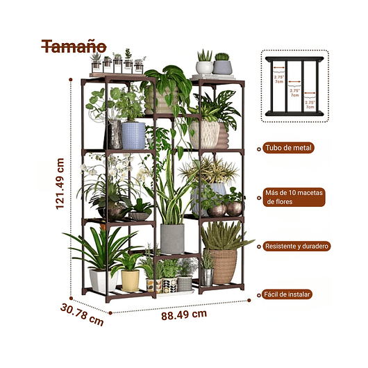 Soporte Metalico Decorativo Para Plantas y Macetas 3
