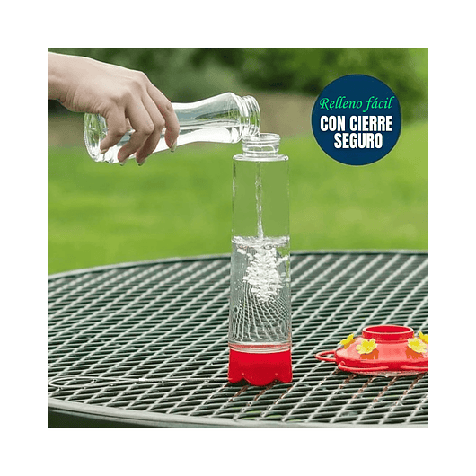 Bebedero Colibries Aves en Vidrio Colgante  x20oz Gran Capacidad 5