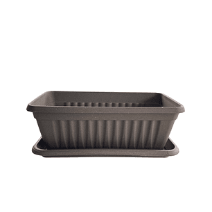 Matera Plástica Rectangular De 35 centímetros Largo Más Plato