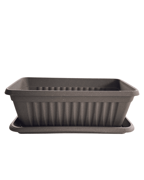 Matera Plástica Rectangular De 35 centímetros Largo Más Plato