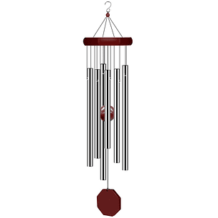 Campana de Viento Decoración de Jardín x6 Tubos en Aluminio