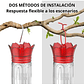Bebedero Aves Colibríes Plástico De Jardín Colgante x600ml - Miniatura 7
