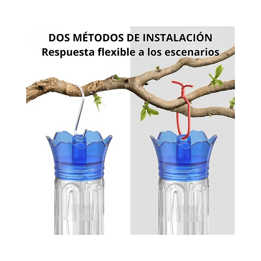 Bebedero Aves Colibríes Plástico De Jardín Colgante x600ml 15