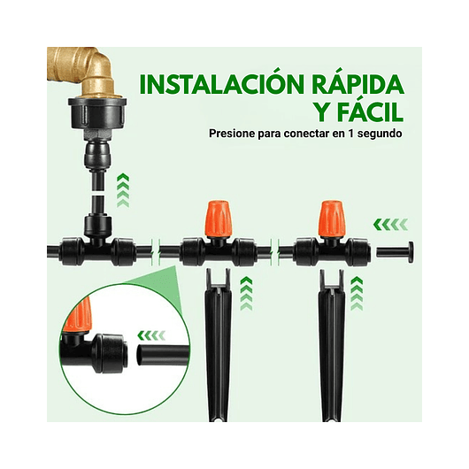 Kit De Sistema De Riego De Jardín De 22 Metros Nebulización 3