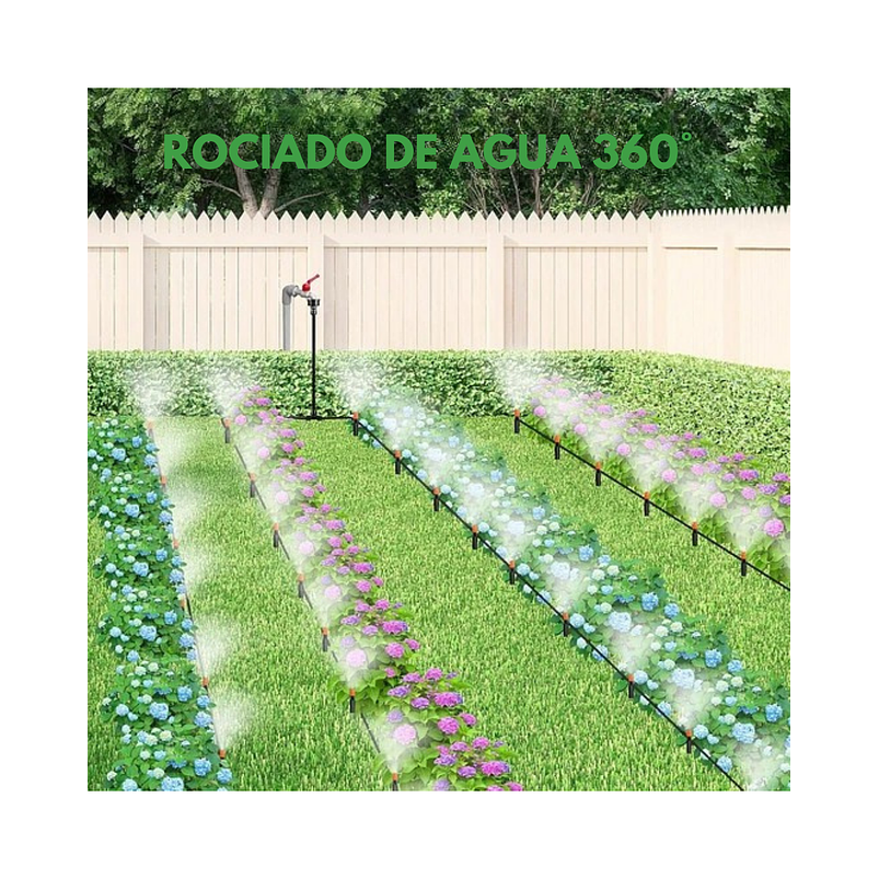 Kit De Sistema De Riego De Jardín De 22 Metros Nebulización 6