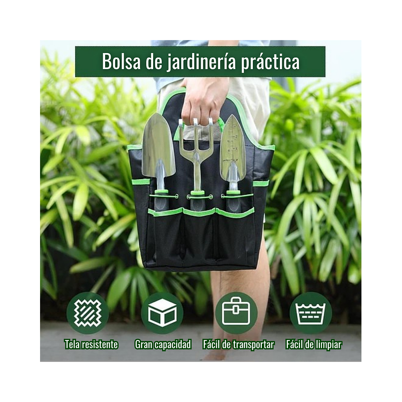 Juego De Herramientas De Jardinería x8 Unidades Antideslizantes 5