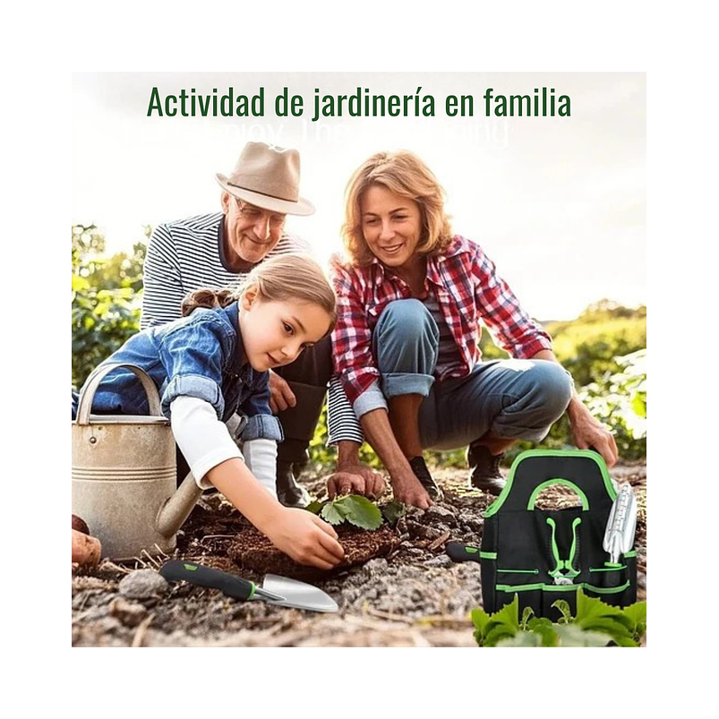 Juego De Herramientas De Jardinería x8 Unidades Antideslizantes 7
