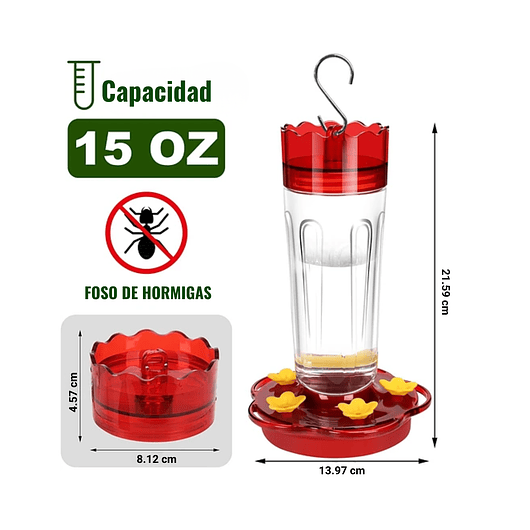 Bebederos Para Colibries Plasticos de Jardin X2 Unidades  2