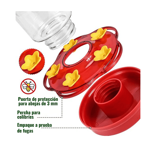 Bebederos Para Colibries Plasticos de Jardin X2 Unidades  4