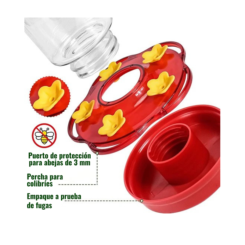 Bebederos Para Colibries Plasticos de Jardin X2 Unidades  6