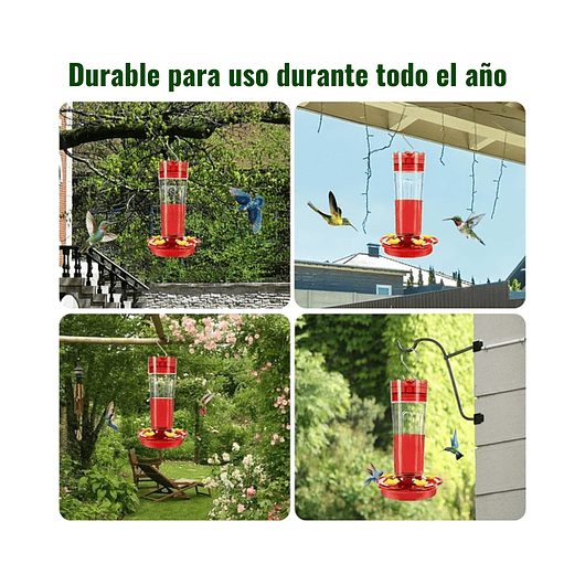 Bebederos Para Colibries Plasticos de Jardin X2 Unidades  6