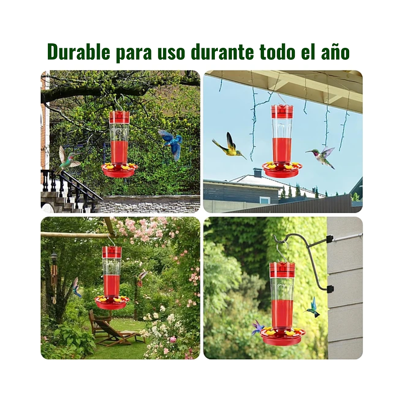 Bebederos Para Colibries Plasticos de Jardin X2 Unidades  8