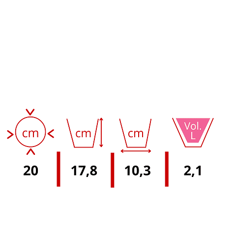 Maceta Redonda Plastica Rattan Cafe 20cm Ancho X 17,8 Alto