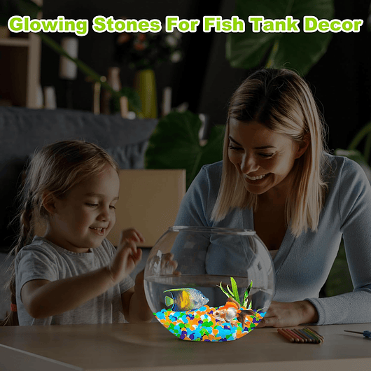 Piedras Decoración Jardín x800 Piezas Brillan En Oscuridad 7