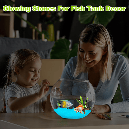 Piedras Decoración Jardín x800 Piezas Brillan En Oscuridad 13