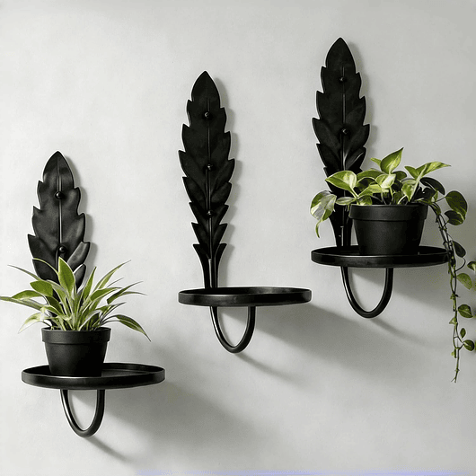 Soporte Metálico De Pared Para Plantas Decorativo X3und 1
