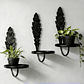 Soporte Metálico De Pared Para Plantas Decorativo X3und - Miniatura 1