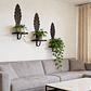 Soporte Metálico De Pared Para Plantas Decorativo X3und - Miniatura 3