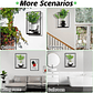 Soporte De Pared Para Plantas 2 Piezas Metal Negro Interior - Miniatura 6
