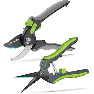 Set De Tijeras Premiun de Jardineria En Acero Inoxidable x 2 Unidades